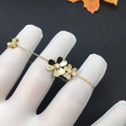 [Glow Jewelry]FRIVOLE GOLD 5 FLOWERS BRACELET