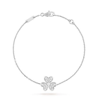 ¡®Glow Jewelry¡¯FRIVOLE SILVER FLOWER DIAMOND BRACELET
