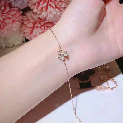 [Glow Jewelry]FRIVOLE GOLD FLOWER DIAMOND BRACELET