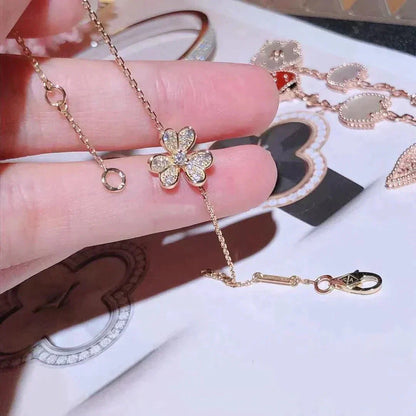 [Glow Jewelry]FRIVOLE GOLD FLOWER DIAMOND BRACELET