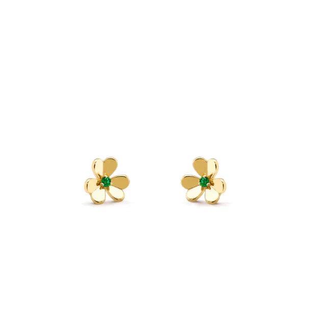 [Glow Jewelry]FRIVOLE  FLOWER MALACHITE EARRINGS