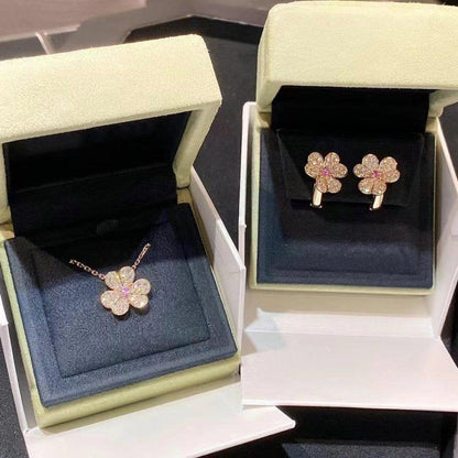 ¡®Glow Jewelry¡¯FRIVOLE ROSE GOLD FLOWER DIAMOND NECKLACE