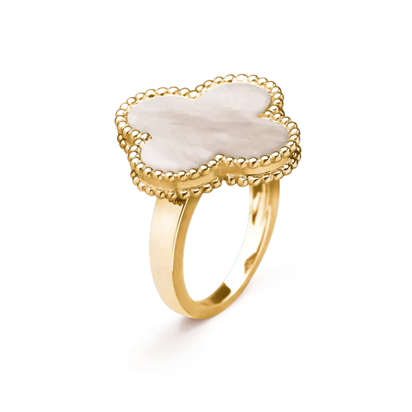 [Glow Jewelry]CLOVER WHITE MOP RING