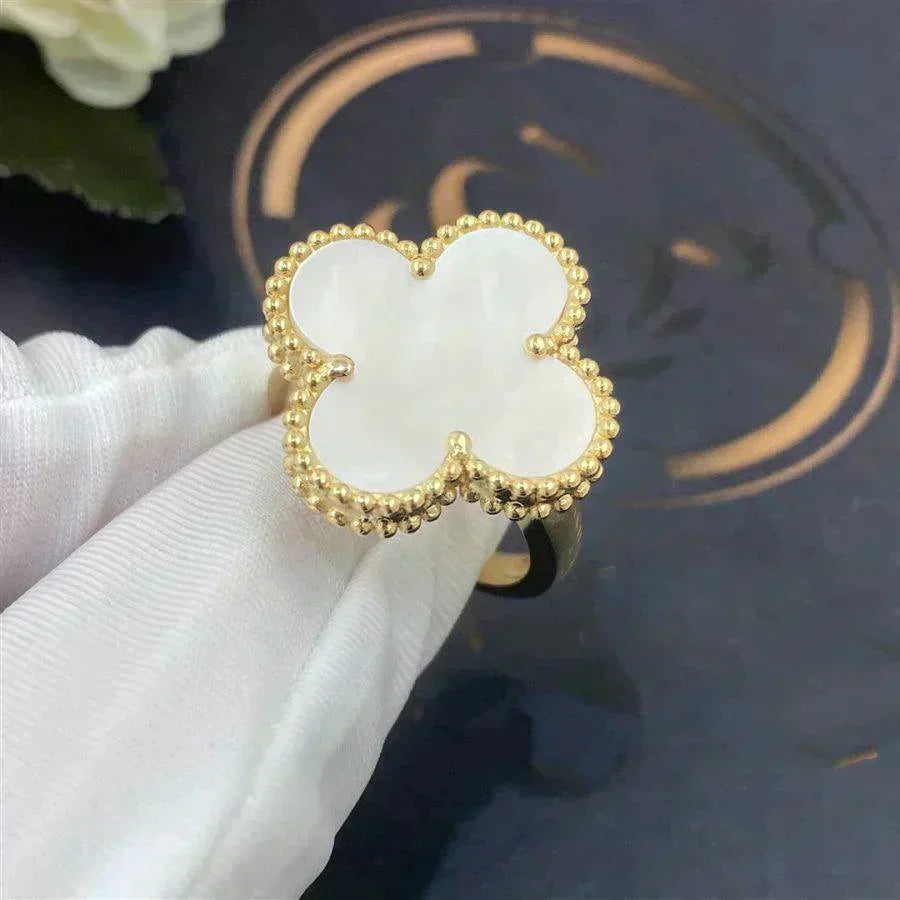 [Glow Jewelry]CLOVER WHITE MOP RING