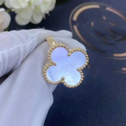[Glow Jewelry]CLOVER WHITE MOP RING