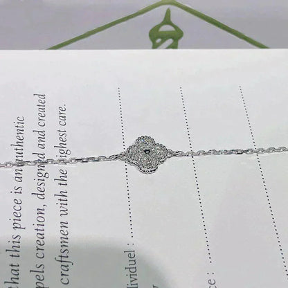 [Glow Jewelry]CLOVER  SINGLE FLOWER BRACELET SILVER