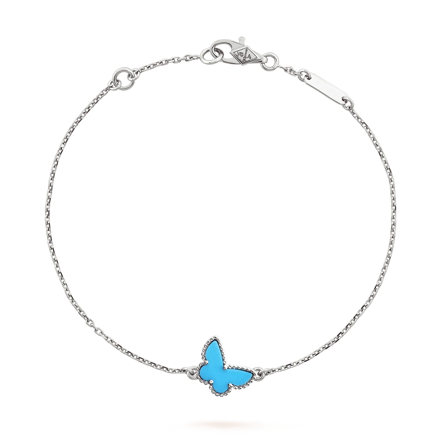 [Glow Jewelry]BUTTERFLY TURQUOISE BUTTERFLY BRACELET SILVER