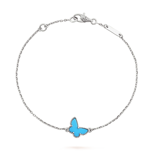 [Glow Jewelry]BUTTERFLY TURQUOISE BUTTERFLY BRACELET SILVER
