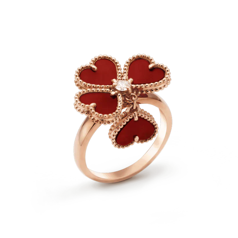 [Glow Jewelry]SWEET CLOVER CARNELIAN RING