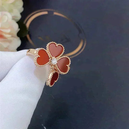 [Glow Jewelry]SWEET CLOVER CARNELIAN RING
