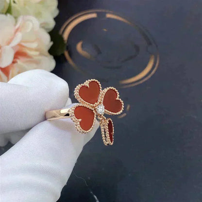 [Glow Jewelry]SWEET CLOVER CARNELIAN RING