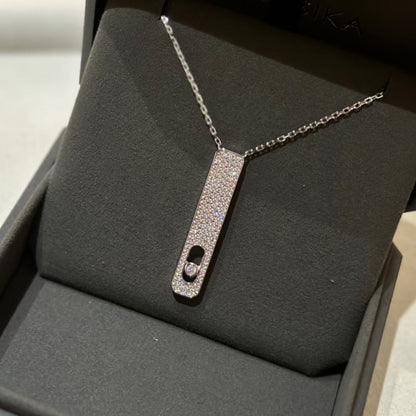 [Glow Jewelry]MY FIRST DIAMOND PAVED NECKLACE