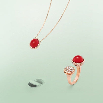 [Glow Jewelry]PERLEE COULEURS DIAMOND ROSE GOLD BETWEEN THE FINGER RING