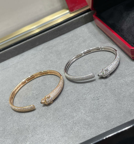 ¡®Glow Jewelry¡¯PANTHERE FULL DIAMOND OPEN BRACELET