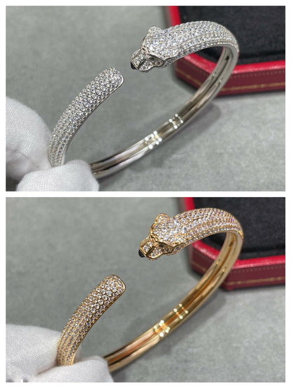 ¡®Glow Jewelry¡¯PANTHERE FULL DIAMOND OPEN BRACELET