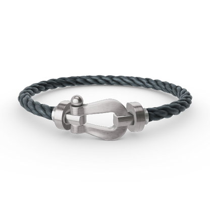 [Glow Jewelry]FORCE LARGE HORSESHOE NO DIAMOND BRACELET SILVER