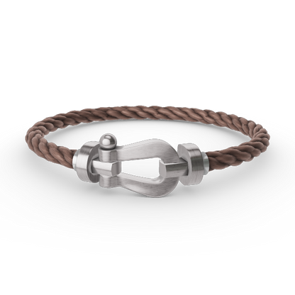 [Glow Jewelry]FORCE LARGE HORSESHOE NO DIAMOND BRACELET SILVER