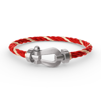 [Glow Jewelry]FORCE LARGE HORSESHOE NO DIAMOND BRACELET SILVER