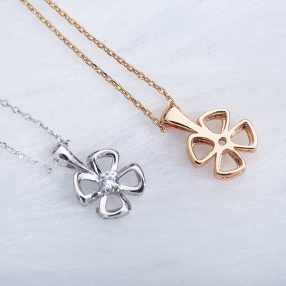 [Glow Jewelry]FIOREVER NECKLACE DIAMOND CENTER