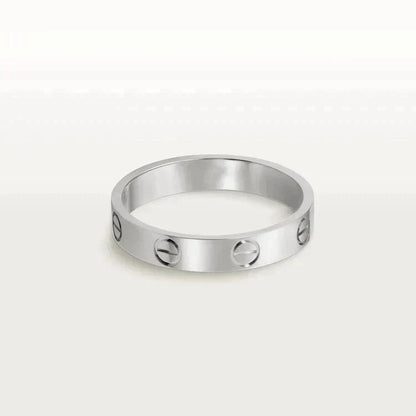 [Glow Jewelry]LOVE RING 4MM 1 DIAMOND SILVER