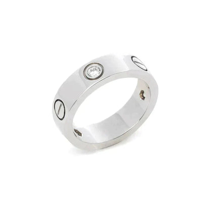 ¡®Glow Jewelry¡¯LOVE RING 5.5MM 3 DIAMONDS SILVER
