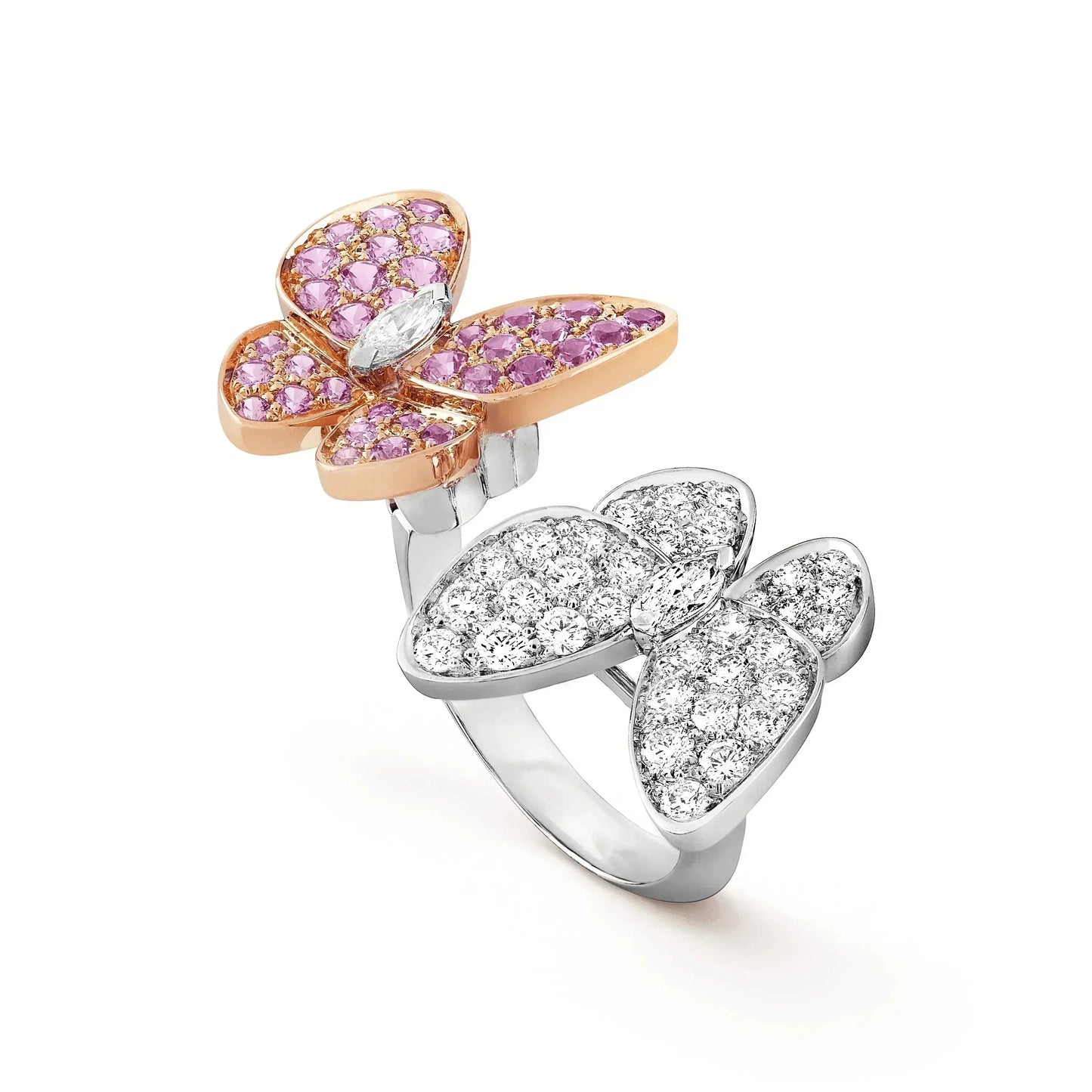 [Glow Jewelry]TWIN BUTTERFLY DIAMOND RING